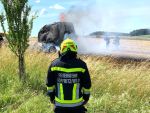 Fahrzeugbrand im Ortsgebiet von Göpfritz/Wild