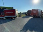 LKW-Brand im Ortsgebiet von Göpfritz/Wild
