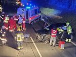 Verkehrsunfall mit vermutlicher Menschenrettung auf der LB5