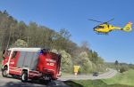 Menschenrettung nach Verkehrsunfall auf der L75
