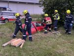 Verkehrsunfall mit Menschenrettung in Göpfritz/Wild