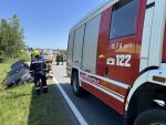 Verkehrsunfall mit Menschenrettung auf der LB2 in Göpfritz/Wild