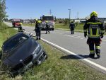 Verkehrsunfall mit Menschenrettung auf der LB2 in Göpfritz/Wild