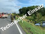 Verkehrsunfall mit Menschenrettung auf der L56