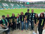 Die FF Göpfritz/Wild beim Match des SK Rapid Wien